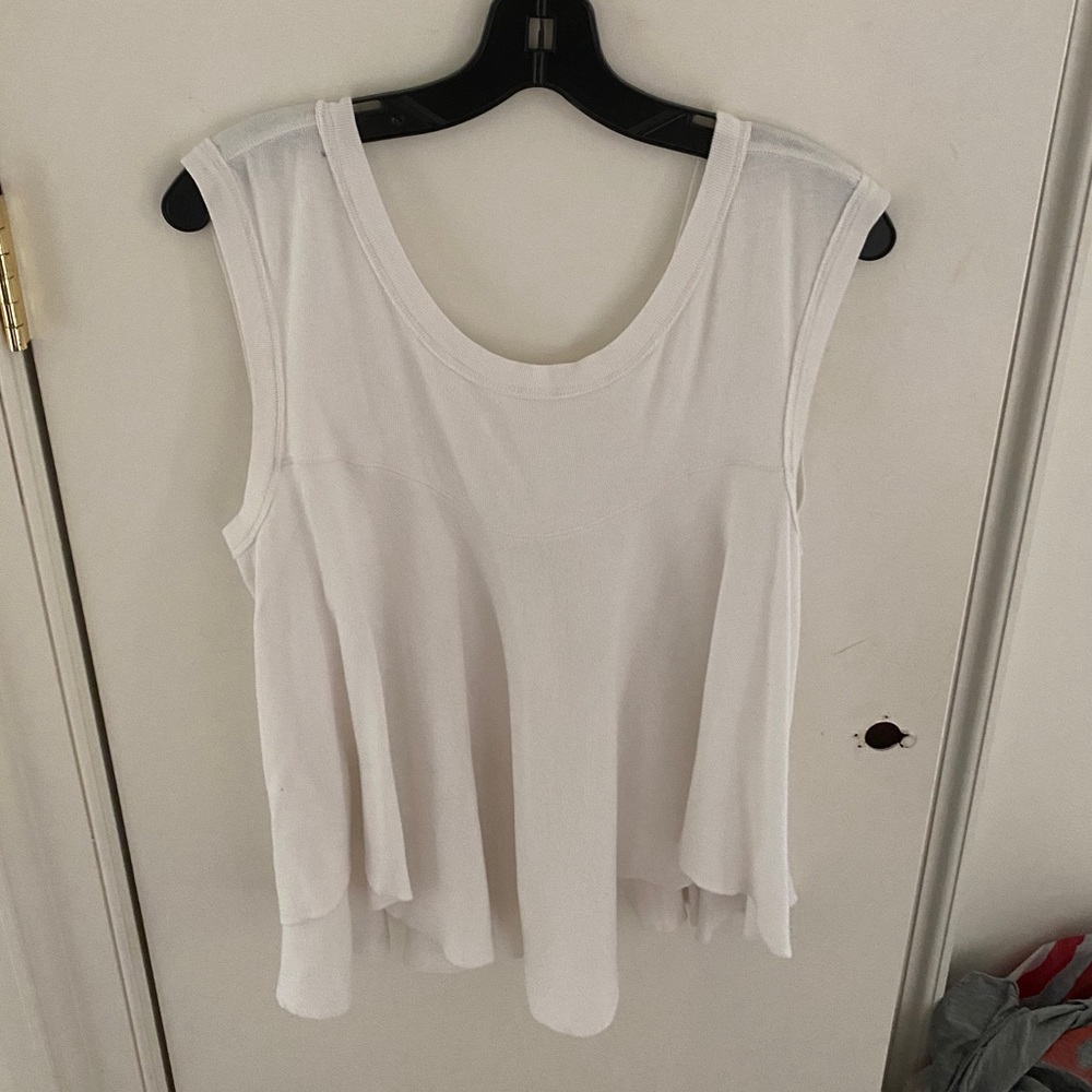 Free People White Tee